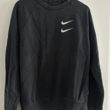 Felpa Nike nera girocollo