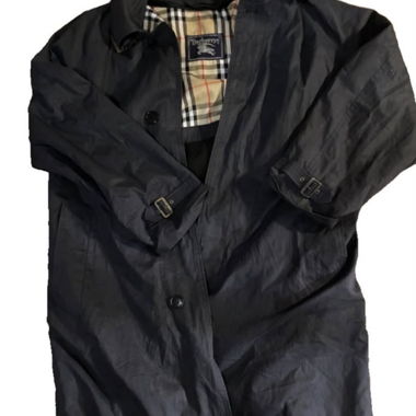 Cappotto trench Burberry blu scuro