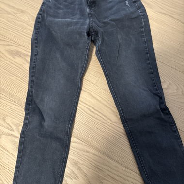 Jeans noirs taille haute