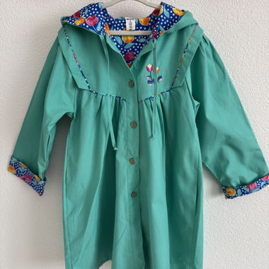 Kids hooded tulip coat 