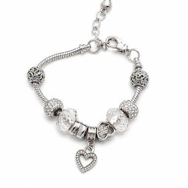 Charm-Armband mit Herzanhänger