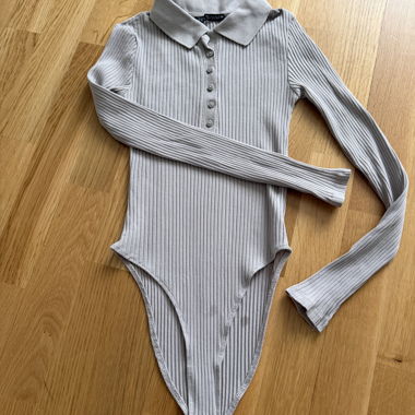 Body côtelé ZARA avec col