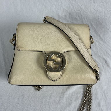 Gucci Interlocking G Leather Chain Bag