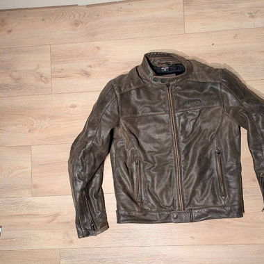Spyke Motorradjacke Vintage GP aus Leder (Gr.52)