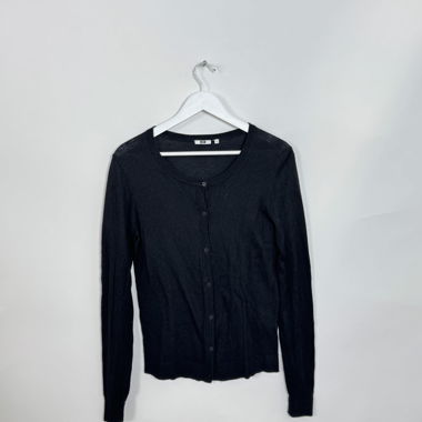 Black Button Cardigan