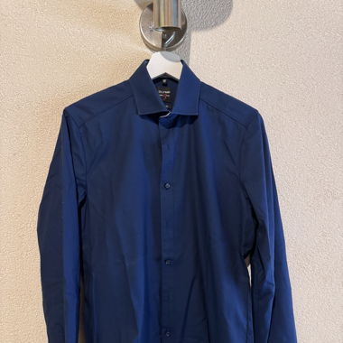 Chemise bleu body fit 37