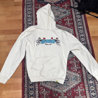 Hoodie graphique blanc