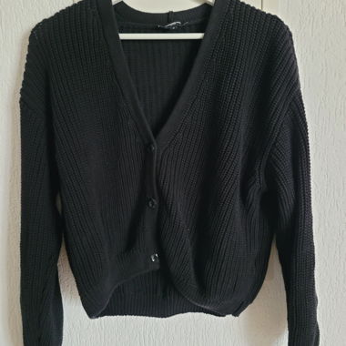 Black Knitted Cardigan