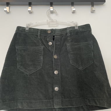 ONLY Khaki Cord Skirt, Size M