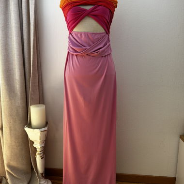 Long Color-Block Dress NA-KD ART