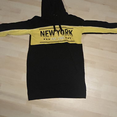 NYC Hooded Sweater Dress