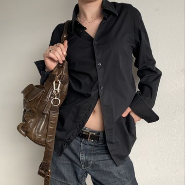 dark shirt