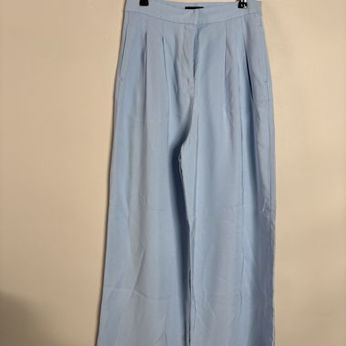 Pantaloni a gamba larga azzurro chiaro