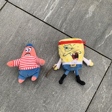 spongebob und patrick piraten plushie plüschtier