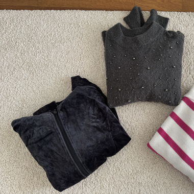 3 Herbstpullover & Samtjacke-Set, TOP ZUSTAND!