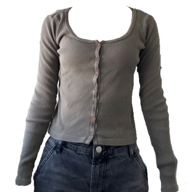 Brandy Melville Ribbed Crop Top