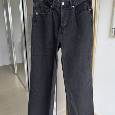 H&M Schwarze Wide-Leg Jeans