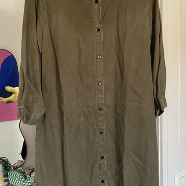 Abito camicia kaki