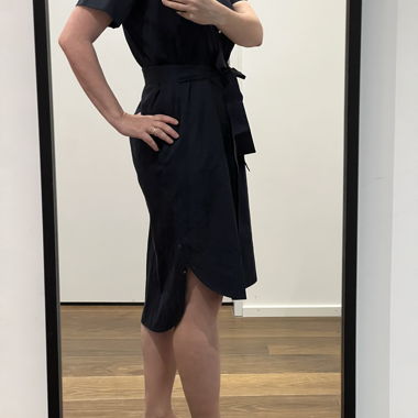 COS Navy Shirt Dress