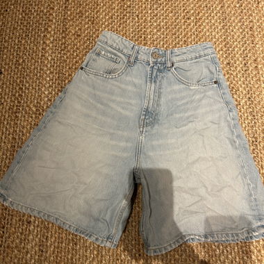 Zara Light Blue Denim Shorts
