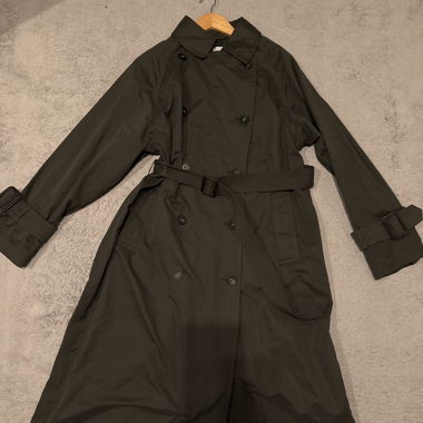 Trench coat verde oliva