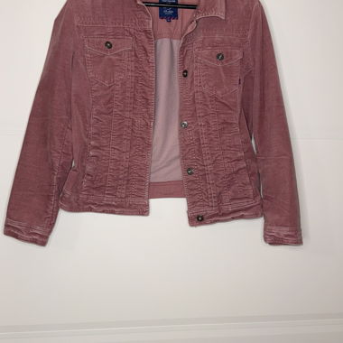 Giacca in velluto a coste rosa Tom Tailor