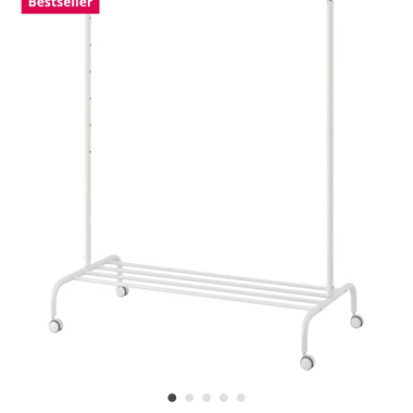 Garderobenständer, weiß, IKEA