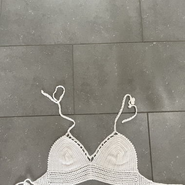 Crochet Top / weiss / S