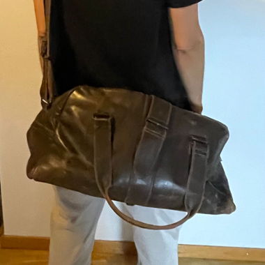 Vintage Weekender in buffalo or cowhide leather