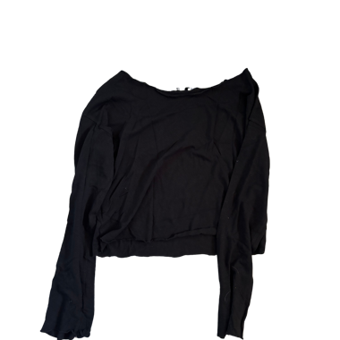 Schwarzes Langarmshirt
