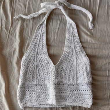 Top Halter in maglia Hollister XS