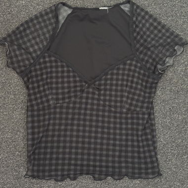 Plaid-Mesh-Top