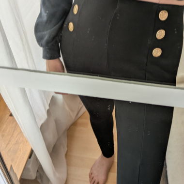 Leggings noirs taille haute stretch