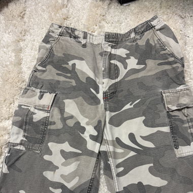 Short militaire gris vintage