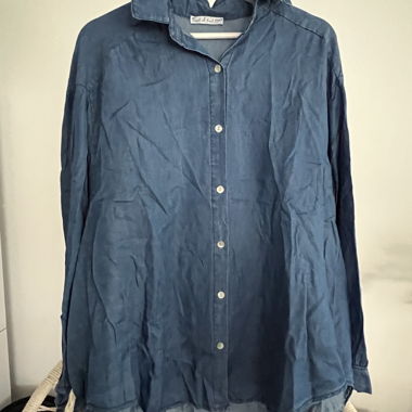 Chemise en jean bleue