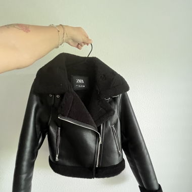 veste en similicuir Zara 