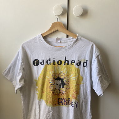 T-shirt blanc Radiohead 