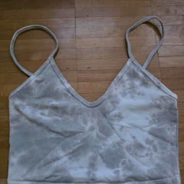 Tie-Dye-Graues Tanktop