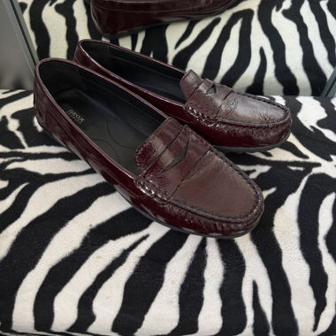 Geox Leder-Loafer bordeaux