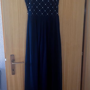 Robe cocktail bleu marine 