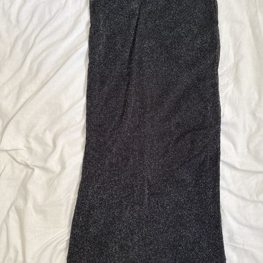 Shimmering black long skirt