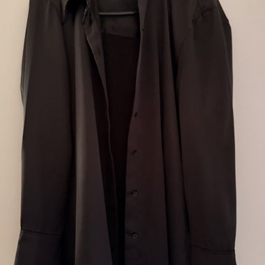 H&M Black Satin Blouse/Shirt with Long Sleeves