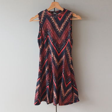 Printed sleeveless dress