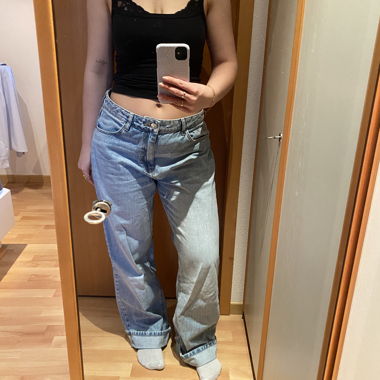 Jeans AMISU à jambes larges Gr. 40