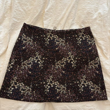 Flower autumn mini skirt 