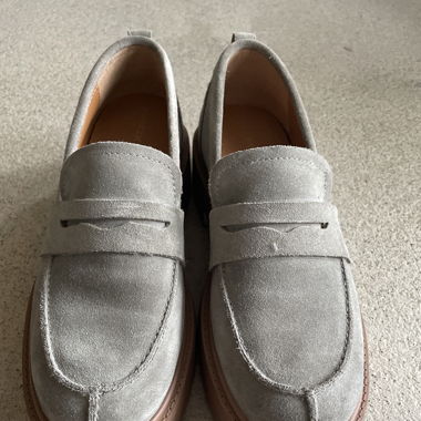 Loafers (Wildleder, Salbei, Gr. 39, eher klein)