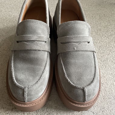 Loafers (Wildleder, Salbei, Gr. 39, eher klein)