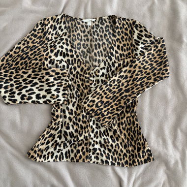 Leopardenbluse Grösse M