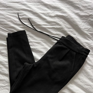 Stoffhose Wildleder Optik