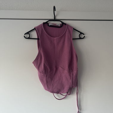 Pink Ribbed Top